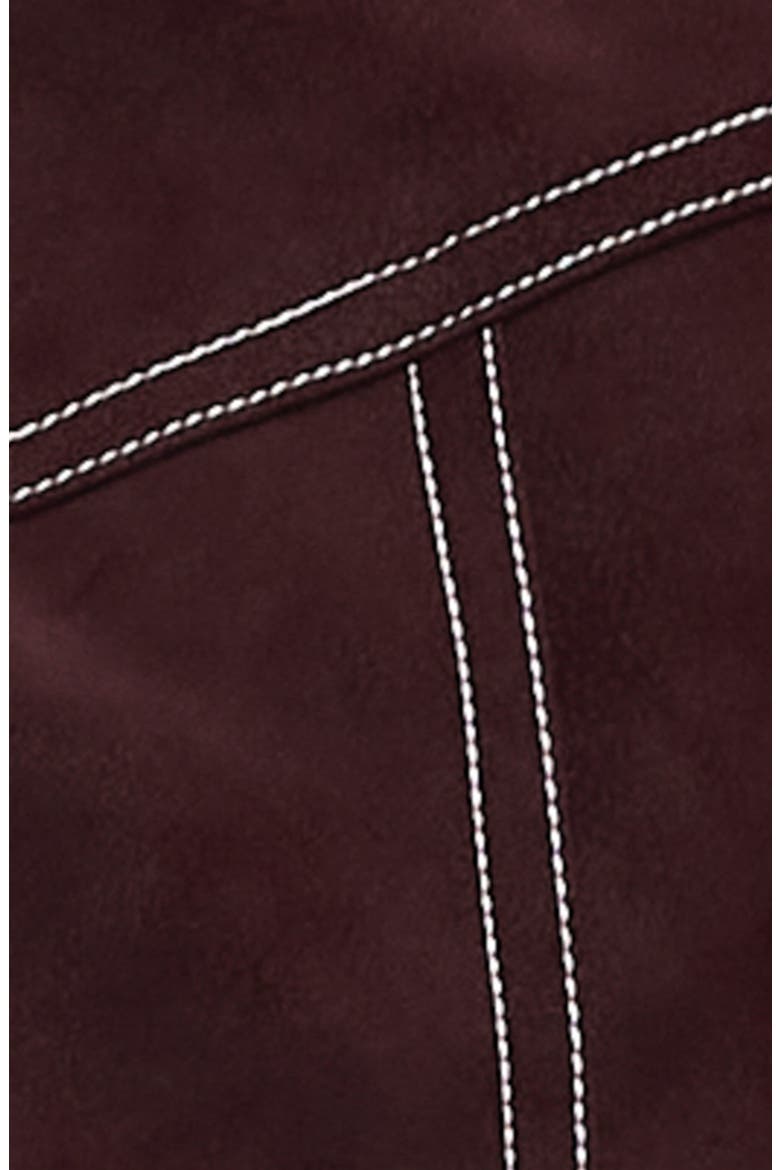 Vista Faux Suede Bomber Jacket, Alternate, color, SHIRAZ