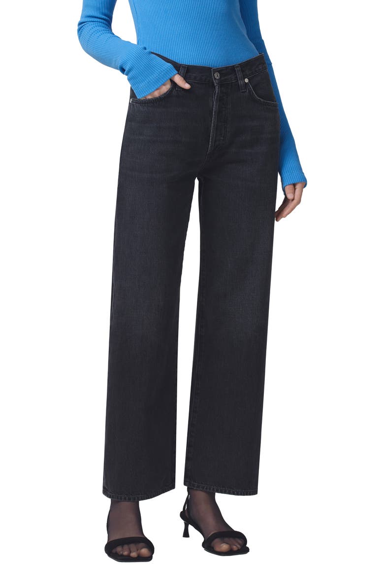 Annina High Waist Wide Leg Organic Cotton Jeans, Alternate, color, PROPHECY