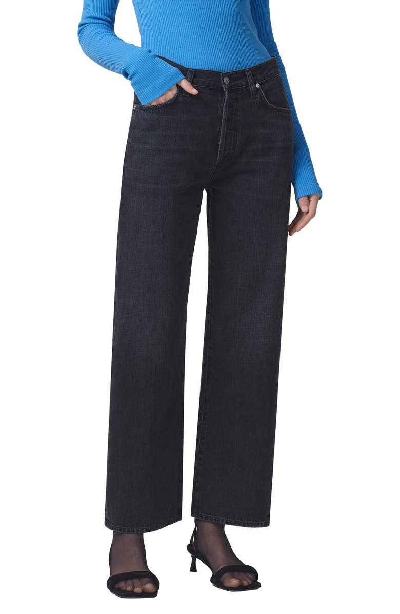 Citizens of Humanity Annina High Waist Wide Leg Organic Cotton Jeans, Alternate, color, Prophecy