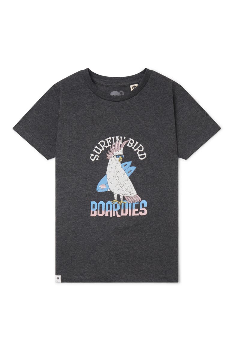 Kids' Surfin' Bird Cotton Graphic Tee, Main, color, GREY