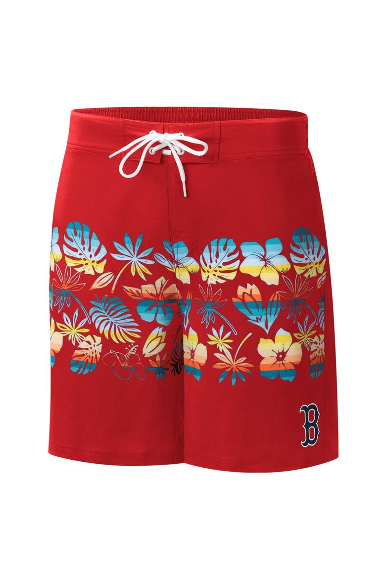 Men's G-III Sports by Carl Banks  Red Boston Red Sox Breeze Volley Swim Shorts, Alternate, color, Red