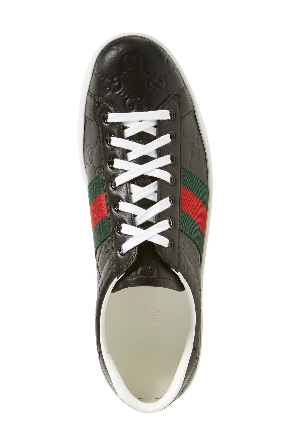 Gucci New Ace Sneaker, Alternate, color, 