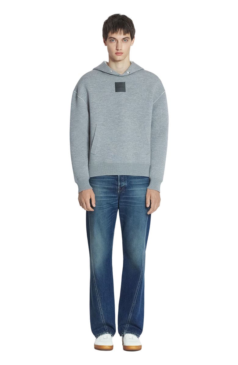 Lanvin BAGGY WOOL HOODIE, Main, color, 