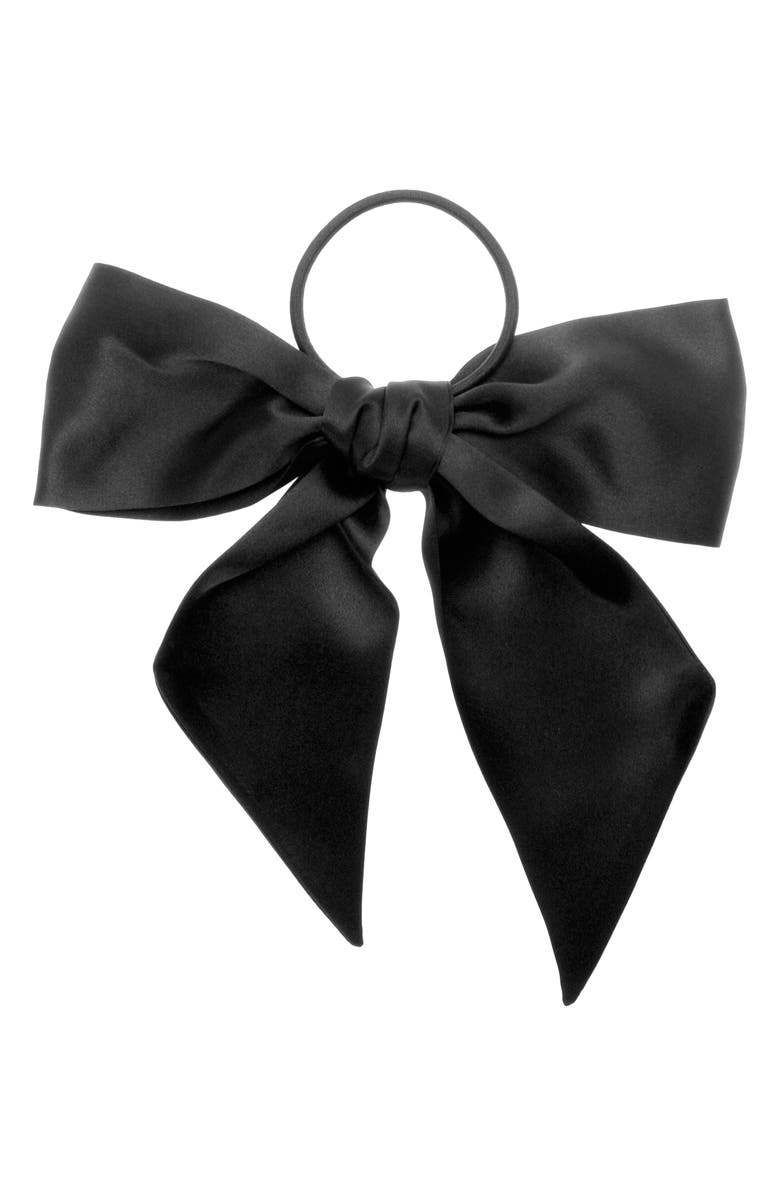 L. Erickson Large Bow Ponytail Holder, Main, color, 