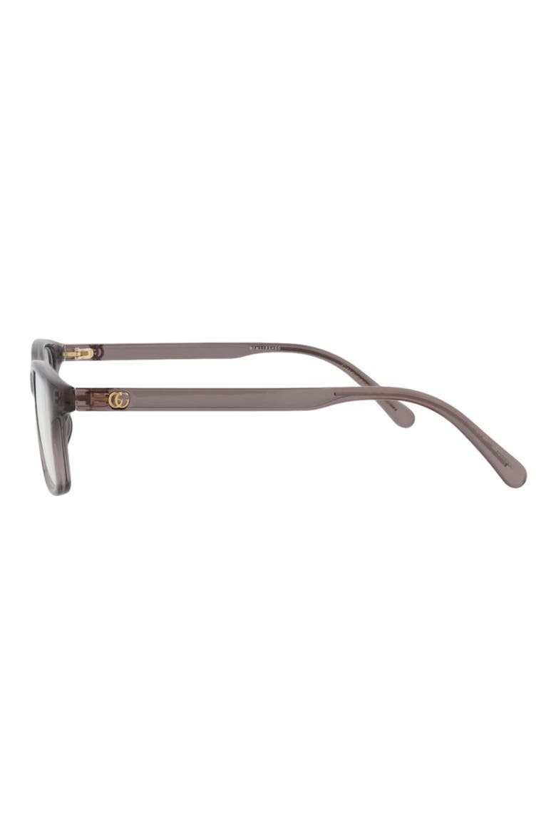 54mm Rectangular Optical Glasses, Alternate, color, GREY GREY TRANSPARENT