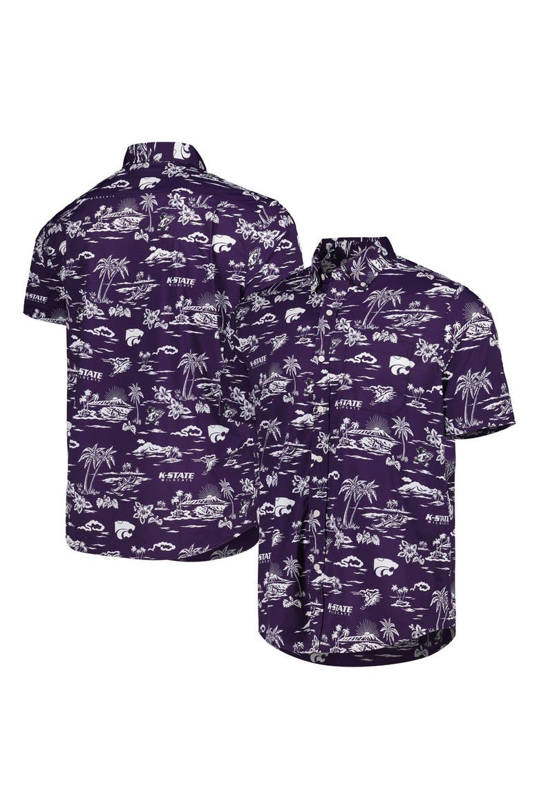 Men's Reyn Spooner Purple Kansas State Wildcats Performance Button-Down Shirt, Main, color, Purple