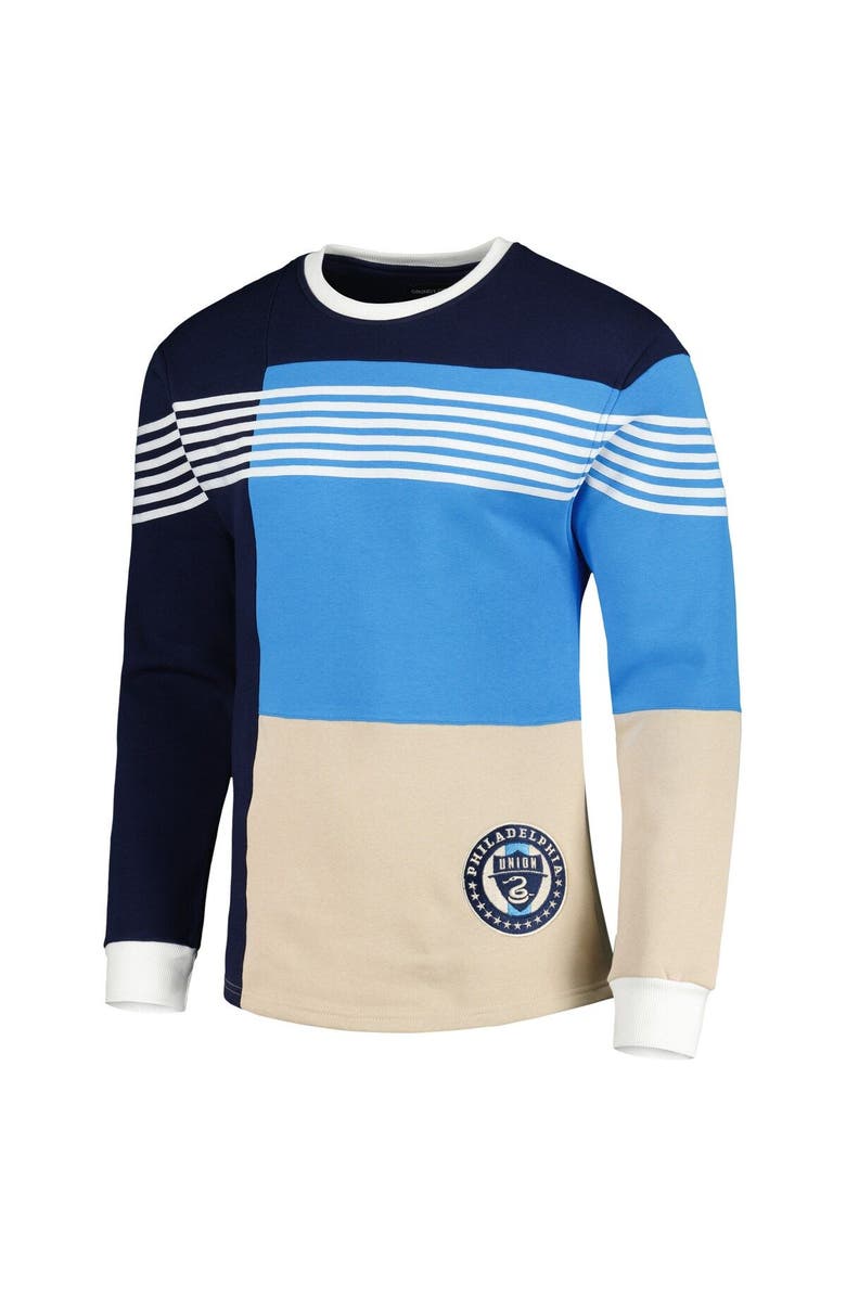 GRUNGY GENTLEMAN Men's Navy Philadelphia Union Logo Pullover Sweatshirt, Alternate, color, Navy