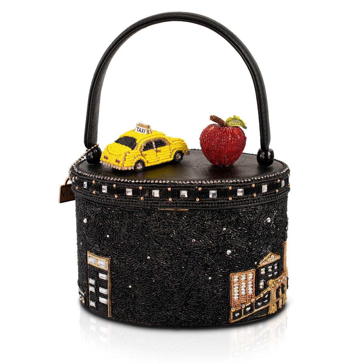 Mary Frances Accessories City Lights Top Handle Handbag, Alternate, color, Black