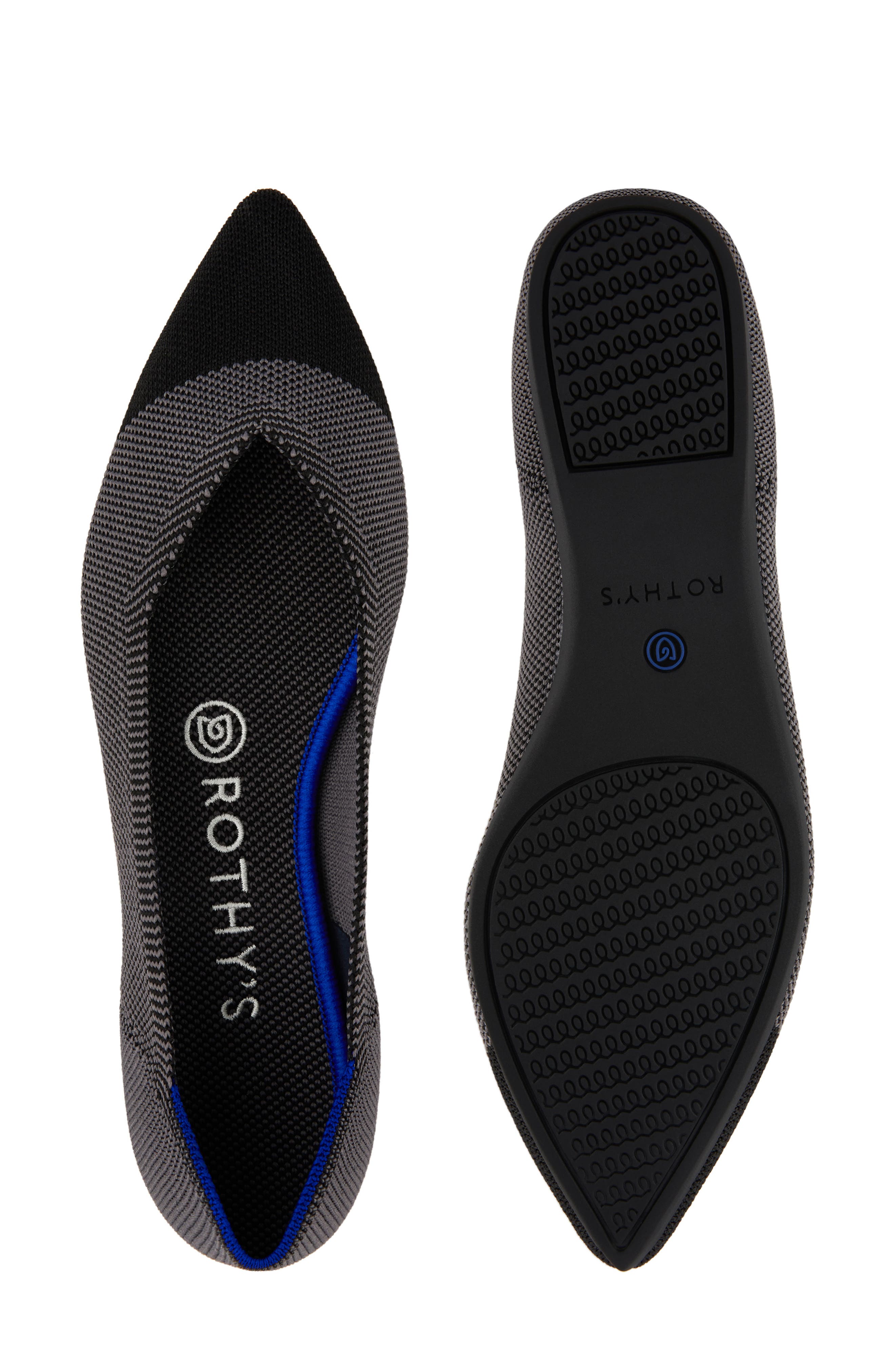 Pointy Toe Flat, Alternate, color, SMOKE CAPTOE FABRIC