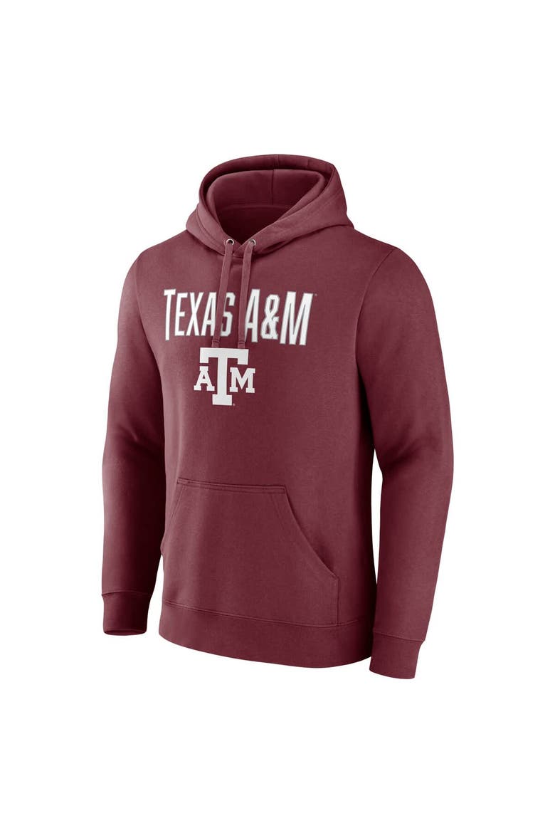 Men's Fanatics  Maroon Texas A&M Aggies Team Lockup Pullover Hoodie, Alternate, color, Maroon