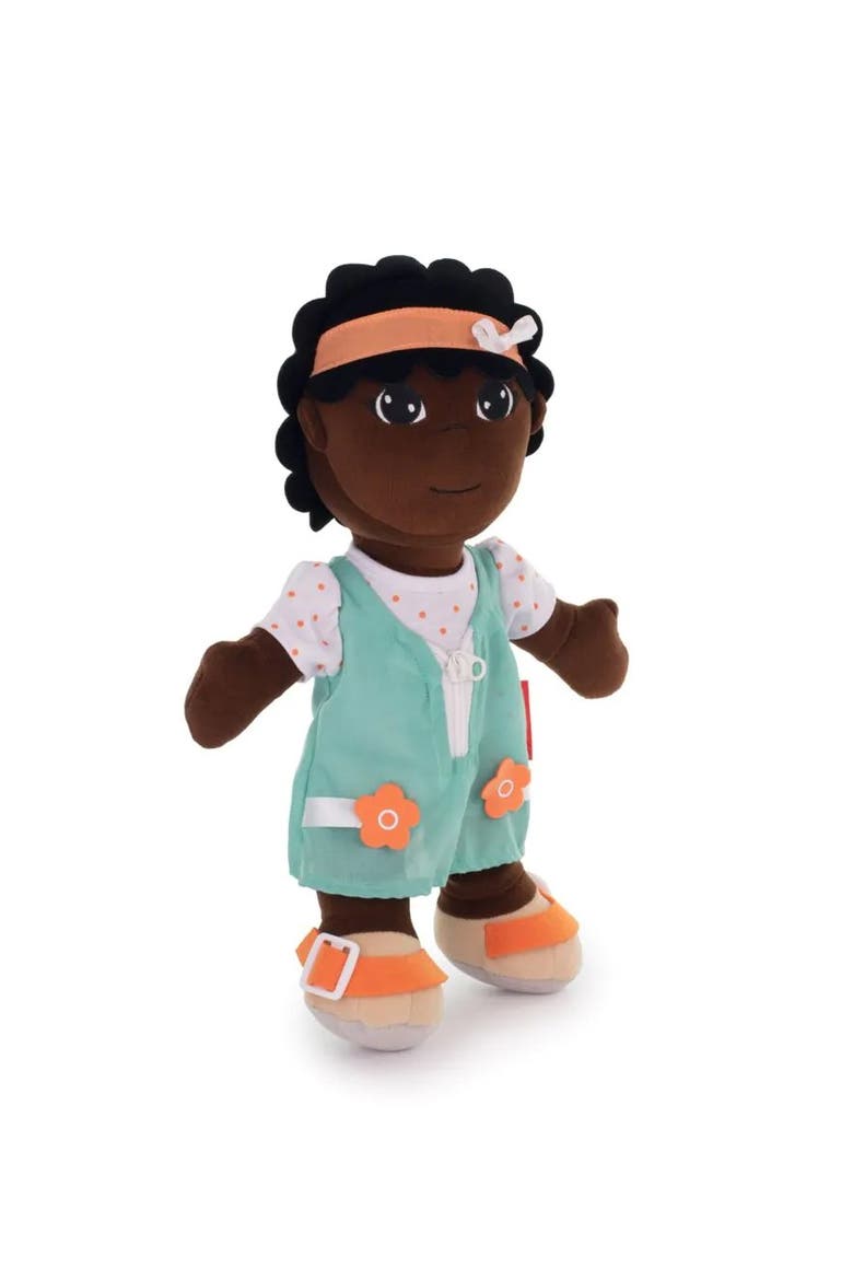 Washable Diversity Fastening Doll African Girl, Main, color, Dark Skin