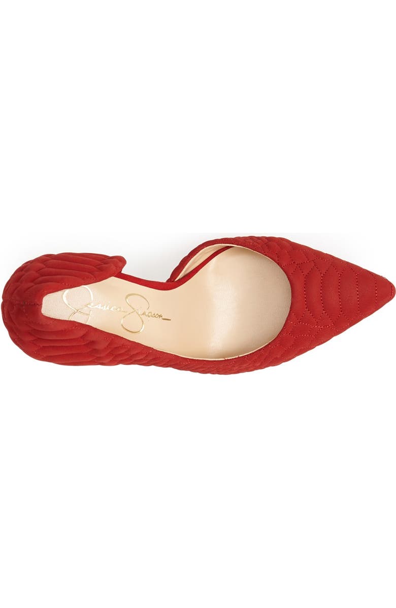 Jessica Simpson 'Caldas' Quilted Leather Pump, Alternate, color,