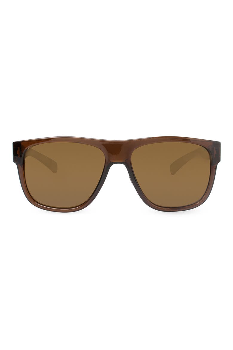 Silverstone 57mm Square Sunglasses, Main, color, BROWN