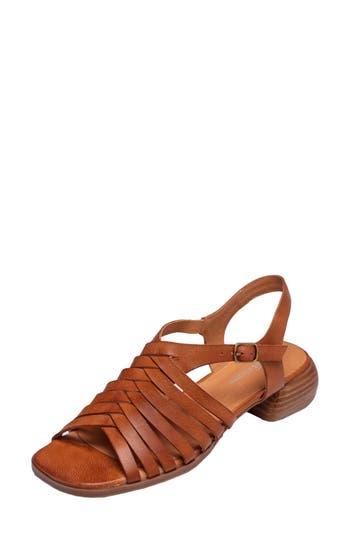 Antelope Leni Woven Slingback Sandal In Tan