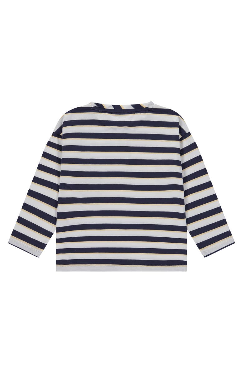 Stains and Stories by Babyface Sailor Stripe Shirt With Accent Pocket, Alternate, color, Cloud