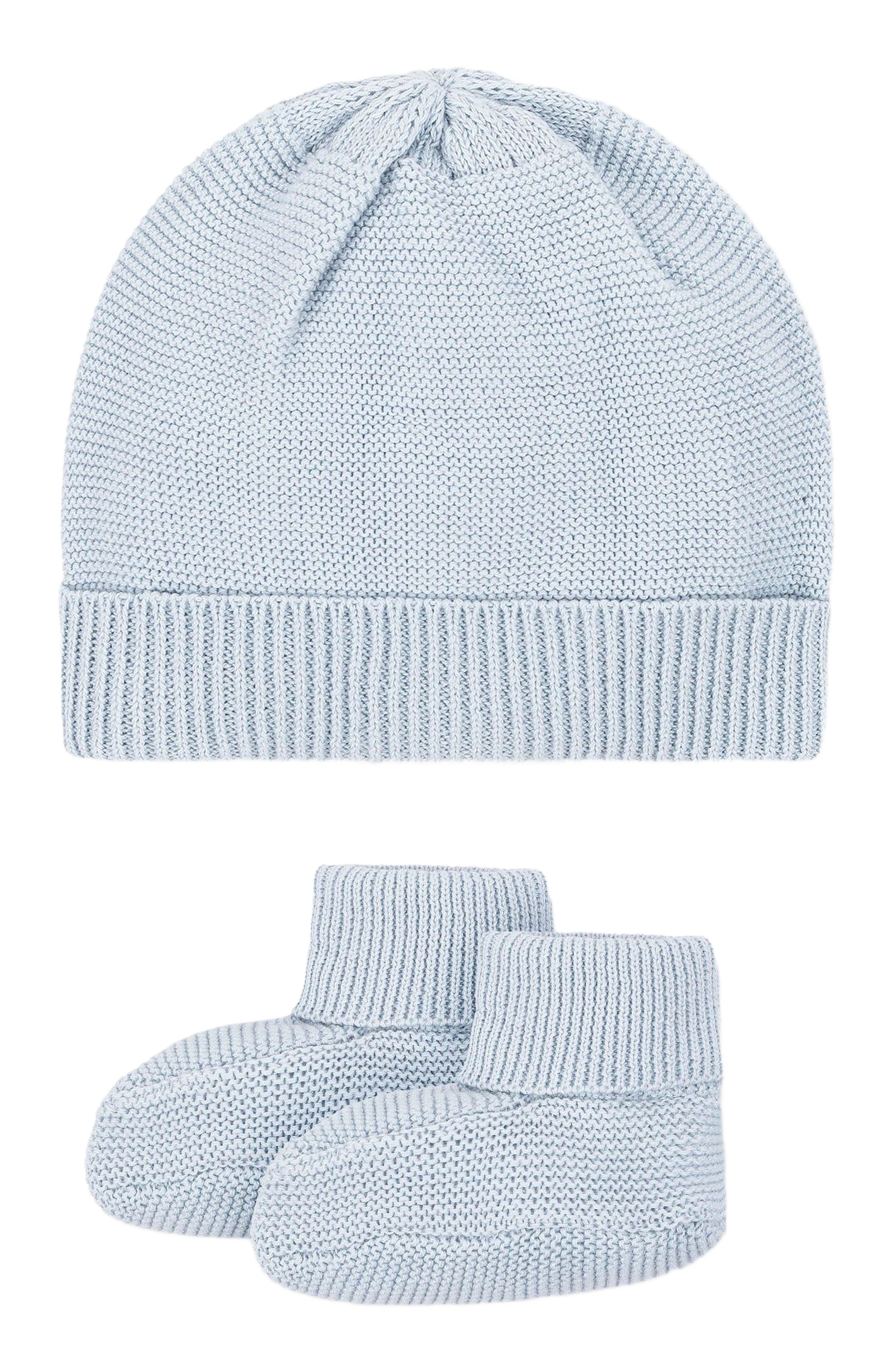 selected Airy Blue Beanie Set