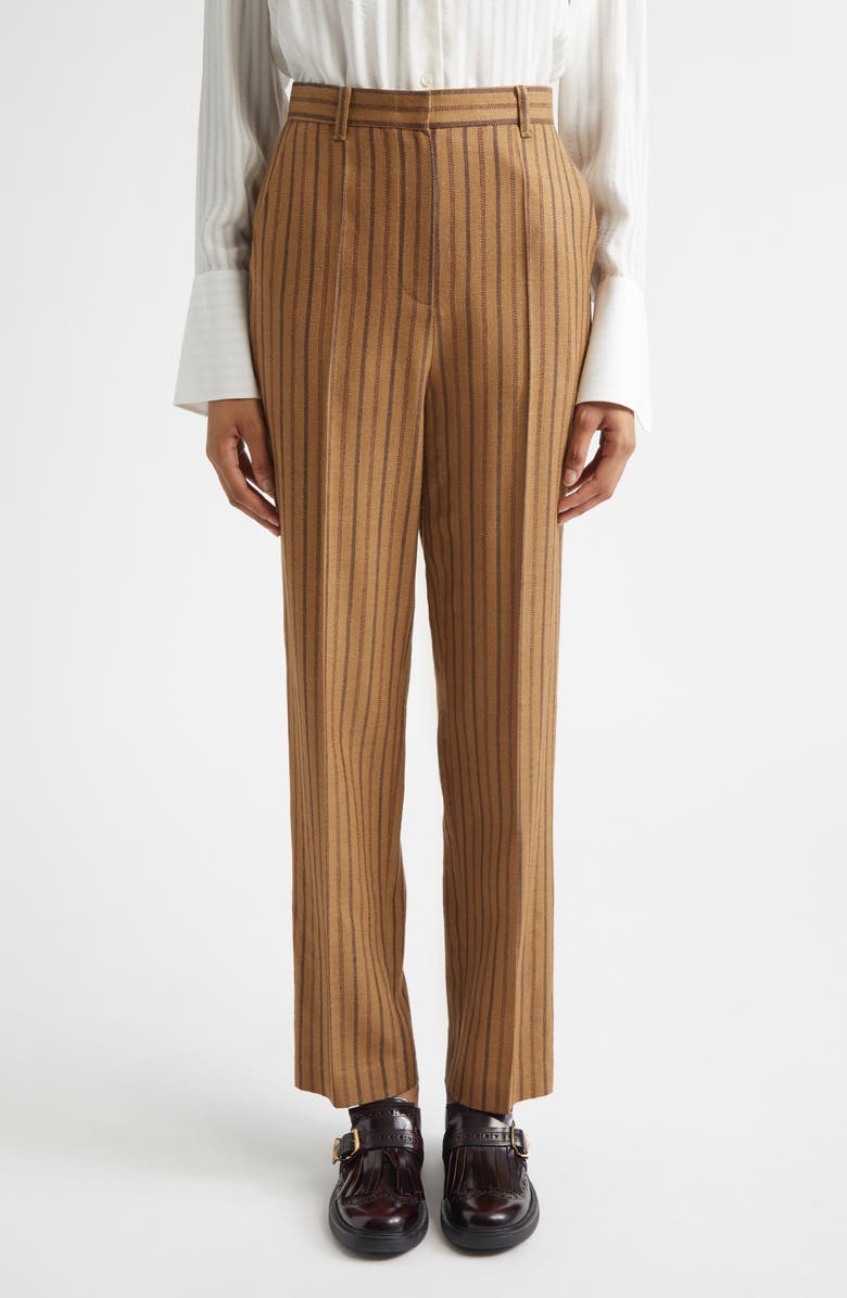 EENK Stripe Wool Blend Straight Leg Pants, Main, color,