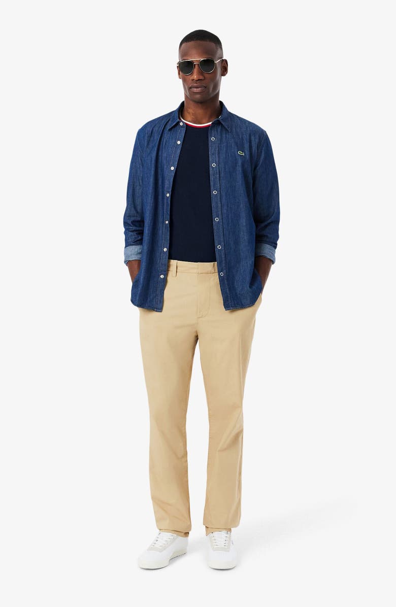 Lacoste Core Essentials Stretch Cotton T-Shirt, Alternate, color, Navy Blue