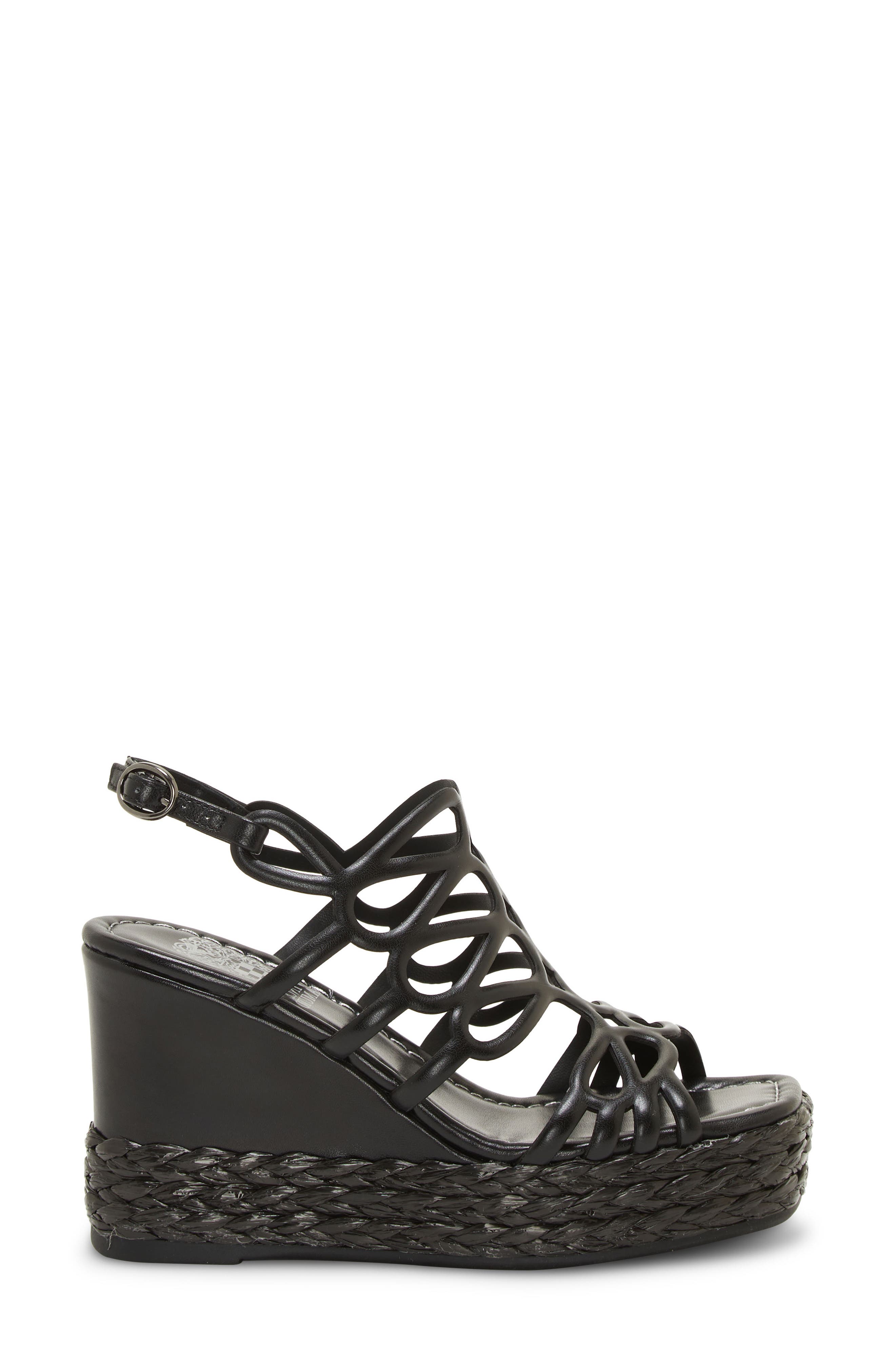 Vince Camuto Alize Platform Wedge Strappy Sandal, Alternate, color, 