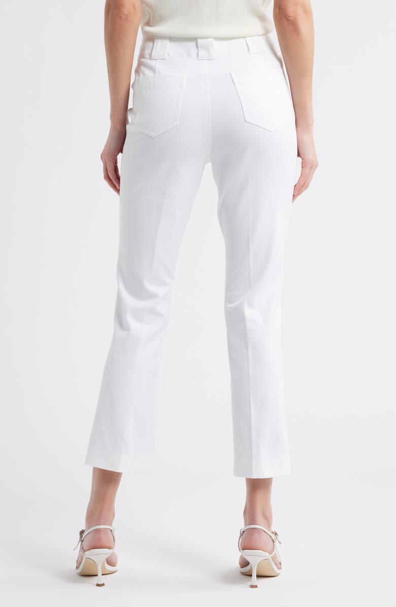NIC+ZOE Plaza Ankle Demi Bootcut Pants, Alternate, color, Paper White