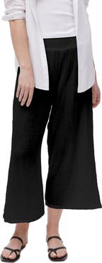Michael Stars Medina Smocked Waist Wide Leg Pants