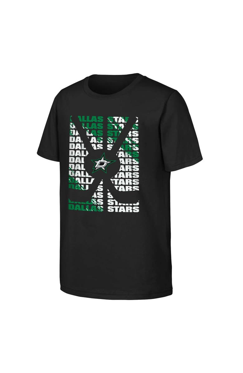 Outerstuff Youth Black Dallas Stars Box T-Shirt, Main, color,
