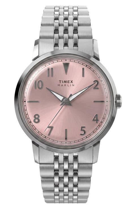 Marlin Stainless Steel Bracelet Watch, 34mm