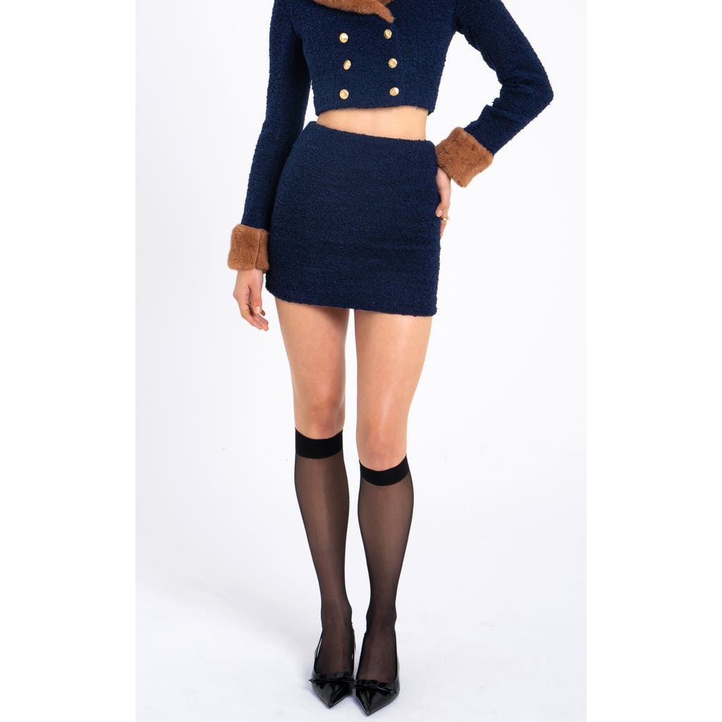 Miss Circle Wylda Boucle Wool Bodycon Mini Skirt Miss Circle Wylda Boucle Wool Bodycon Mini Skirt