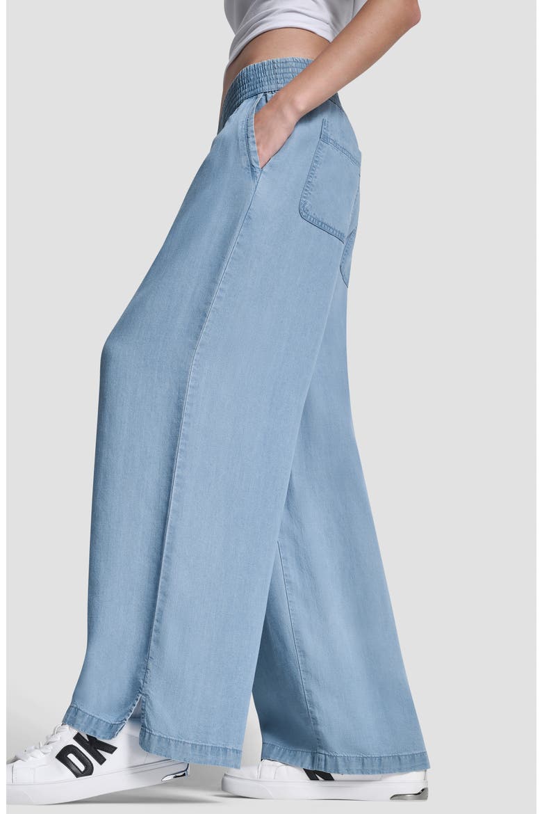 Wide Leg Ankle Crop Pants, Alternate, color, CHAMBRAY