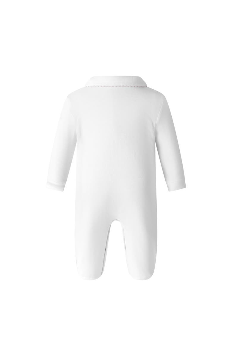 Rachel Riley Logo embroidered Babygro, Alternate, color, White