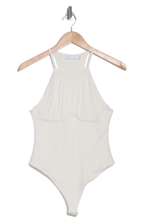 Simkhai Elara Stretch Jersey Bodysuit In White
