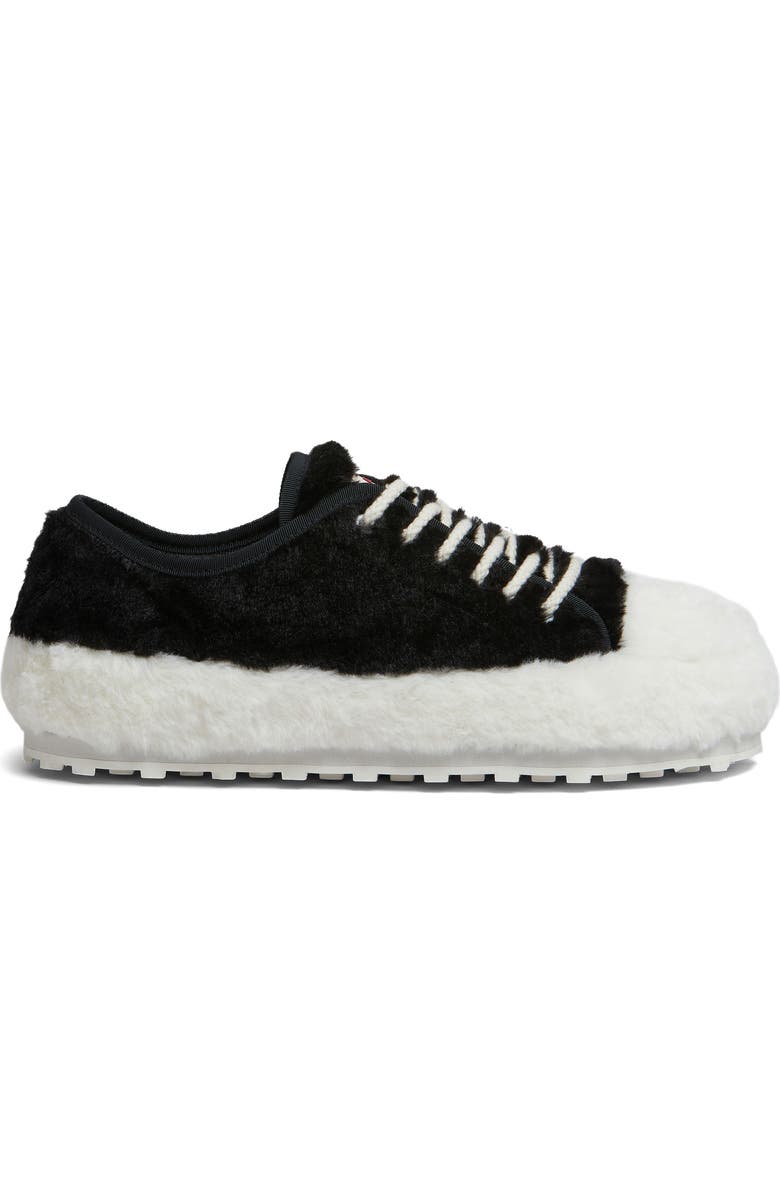Marni Teddy Faux Fur Low Top Sneaker, Alternate, color,
