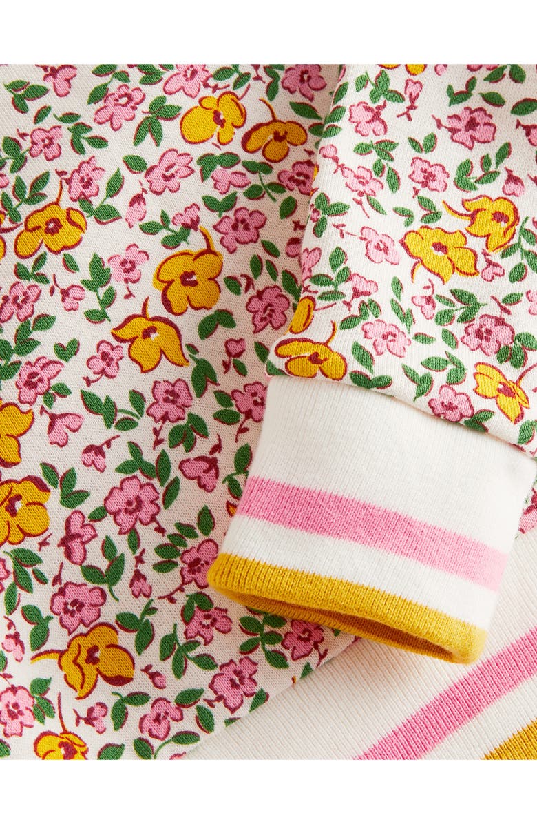 Mini Boden Kids' Floral Print Cotton Blend Sweatshirt, Alternate, color,