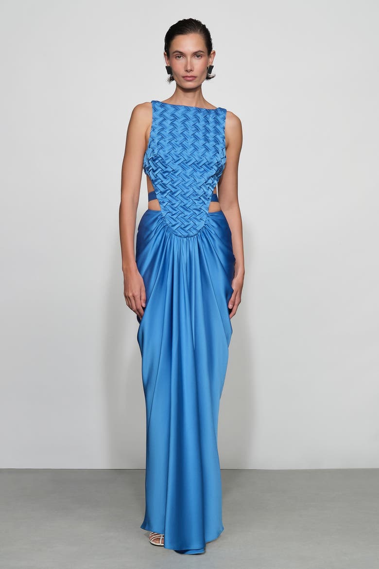 Magdalen Gown, Main, color, Ocean