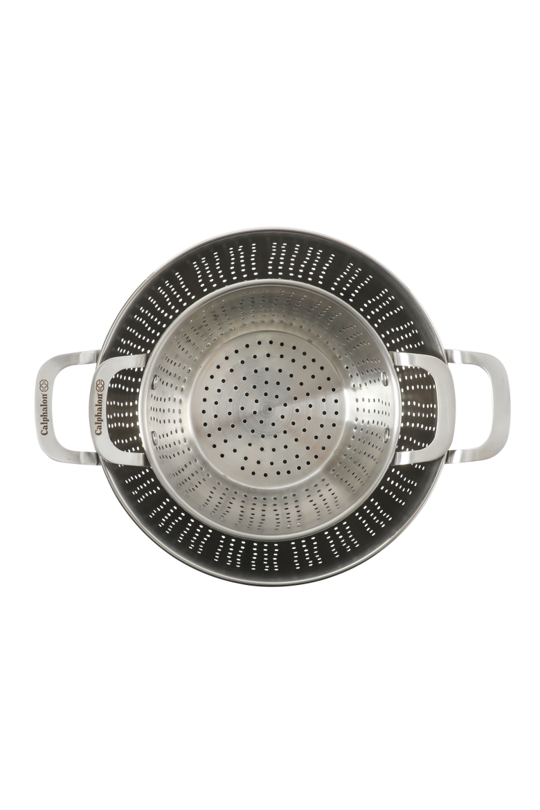 Astro 2 Piece Stainless Steel Colander and Strainer Set, Alternate, color, Silver