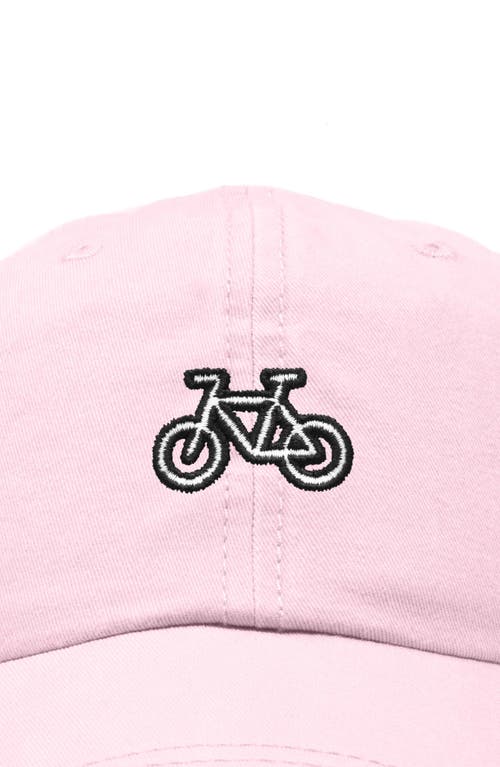 Shop Dalix Bike Embroidered Cycling Cap In Washed Pink