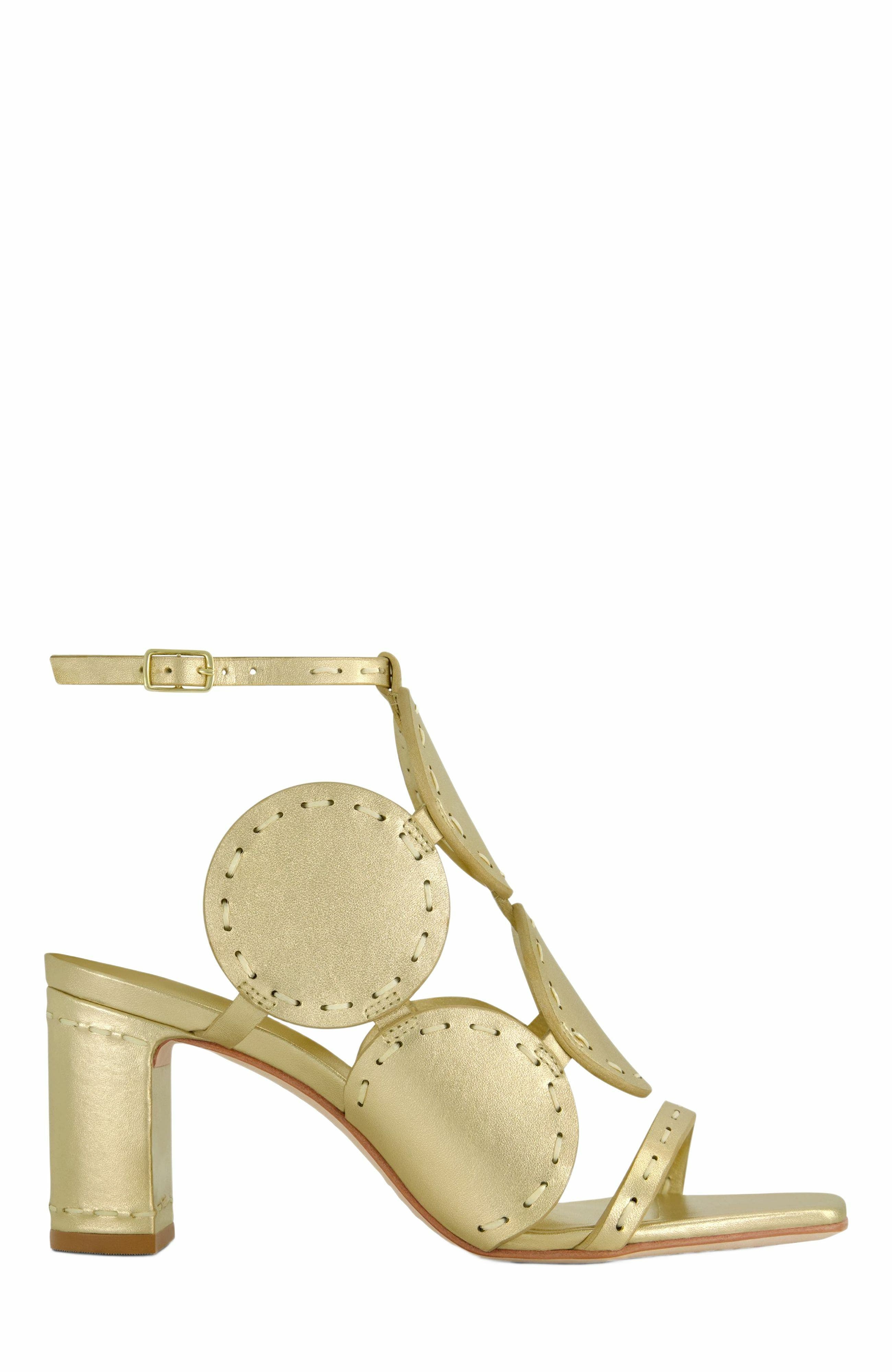 Bernardo 1946 Footwear New Moon 75 Heel in Light Gold 