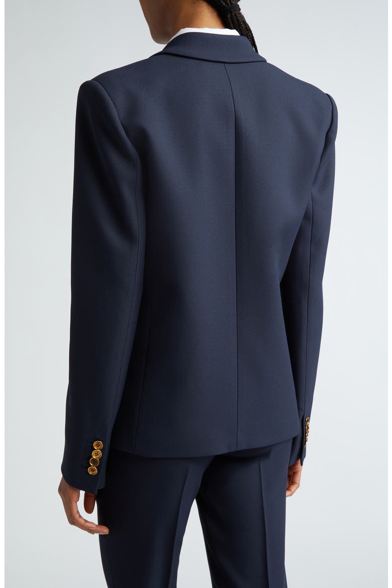 Double Crepe Sablé Crop Blazer, Alternate, color, MIDNIGHT