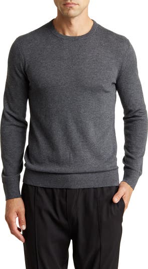 THEORY Maden Merino hotsell Wool Crewneck Sweater In Baltic/ Bering SZ L