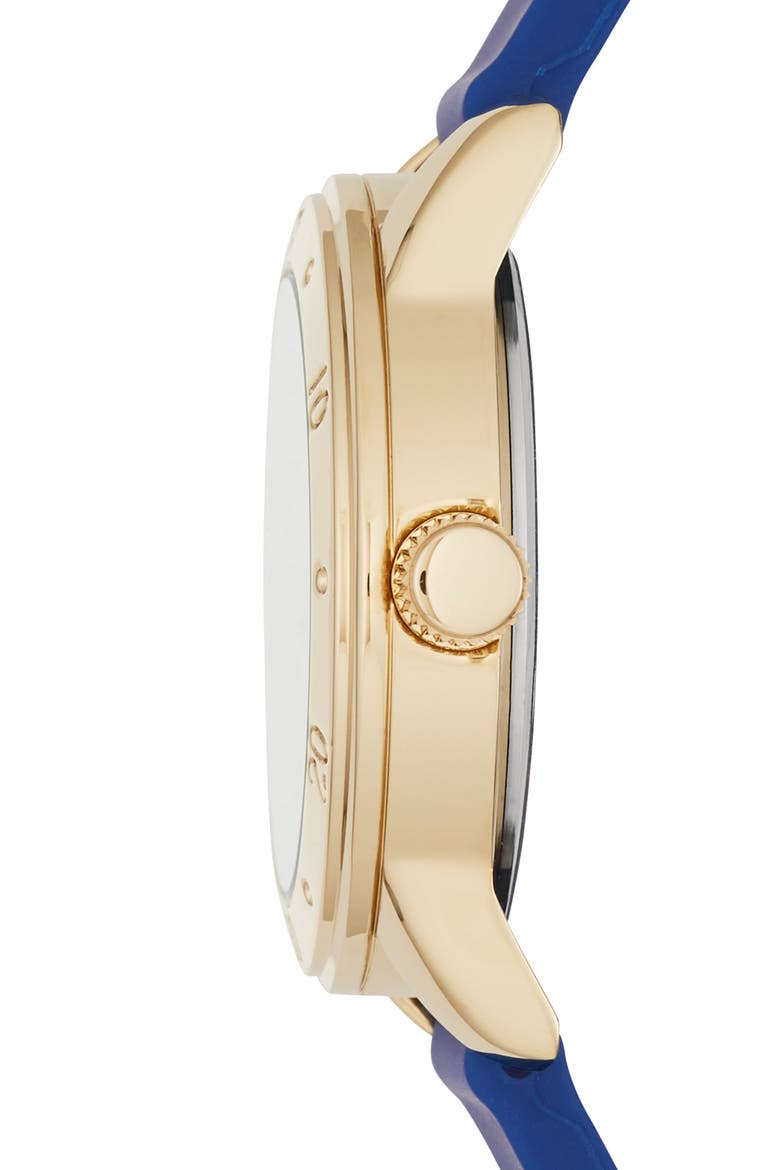 Redondo Silicone Strap Watch, Alternate, color, GOLD