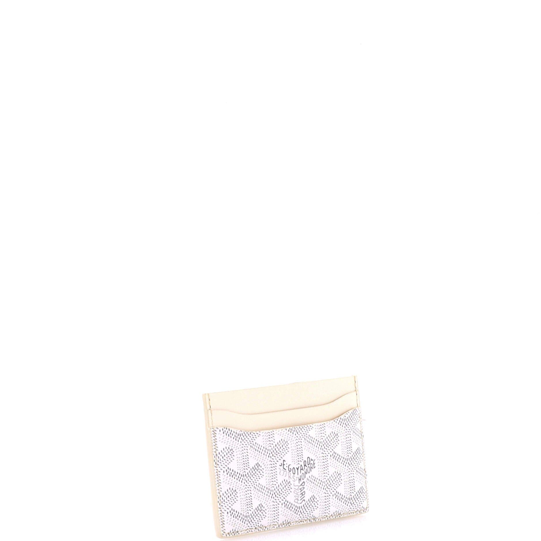 Pre-Owned Goyard Saint Sulpice Card Holder Coated Canvas, Alternate, color, Gray