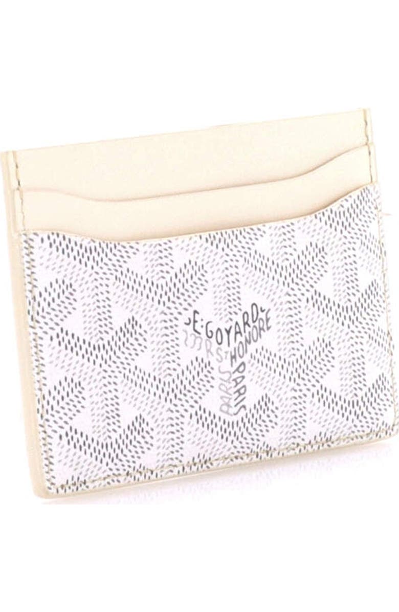 Pre-Owned Goyard Saint Sulpice Card Holder Coated Canvas, Alternate, color, Gray