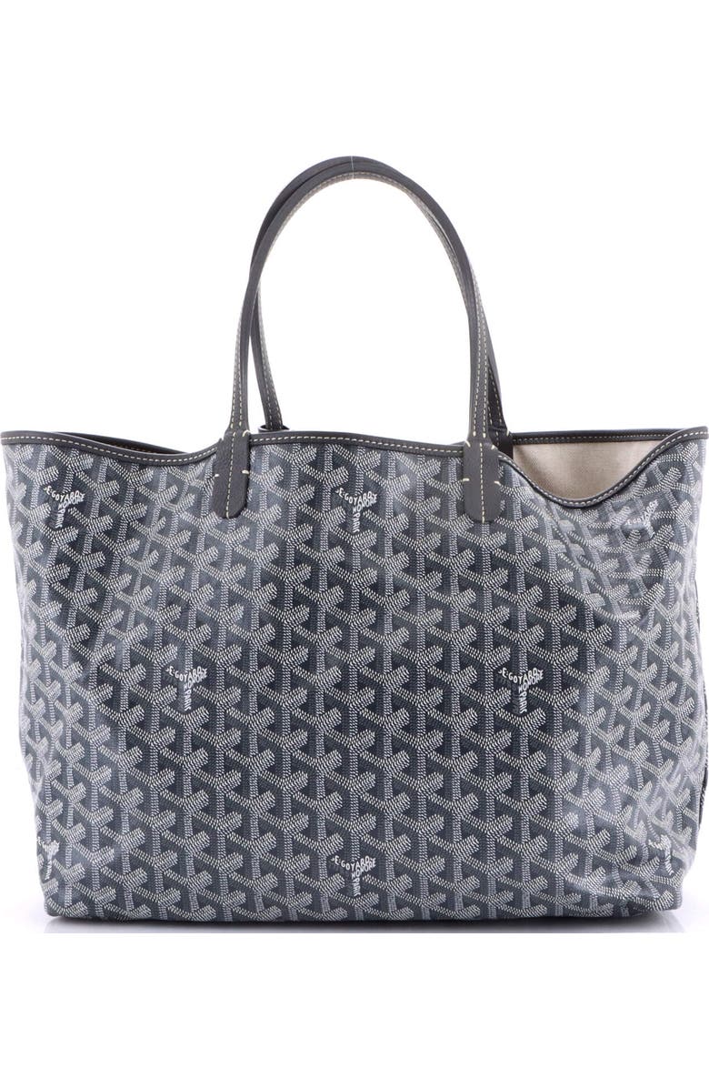 Pre-Owned Goyard Saint Louis Tote Coated Canvas PM, Main, color, Gray