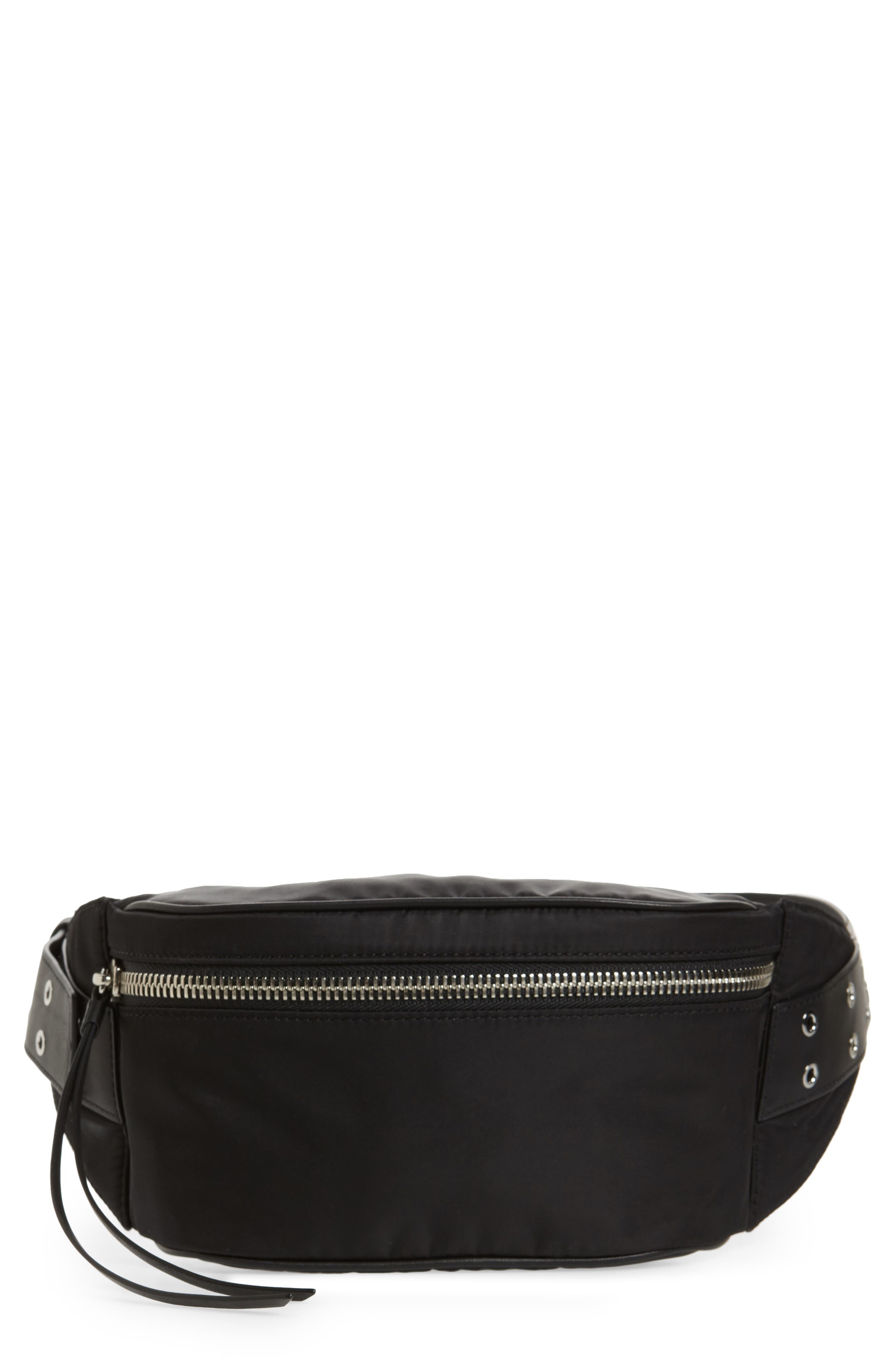 AllSaints Sid Nylon Belt Bag, Main, color, 