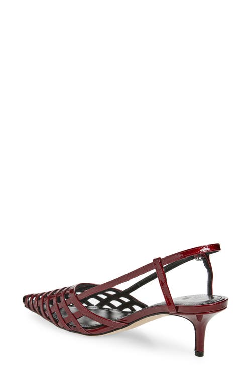 Aeyde Helit Pump In Red Metallic