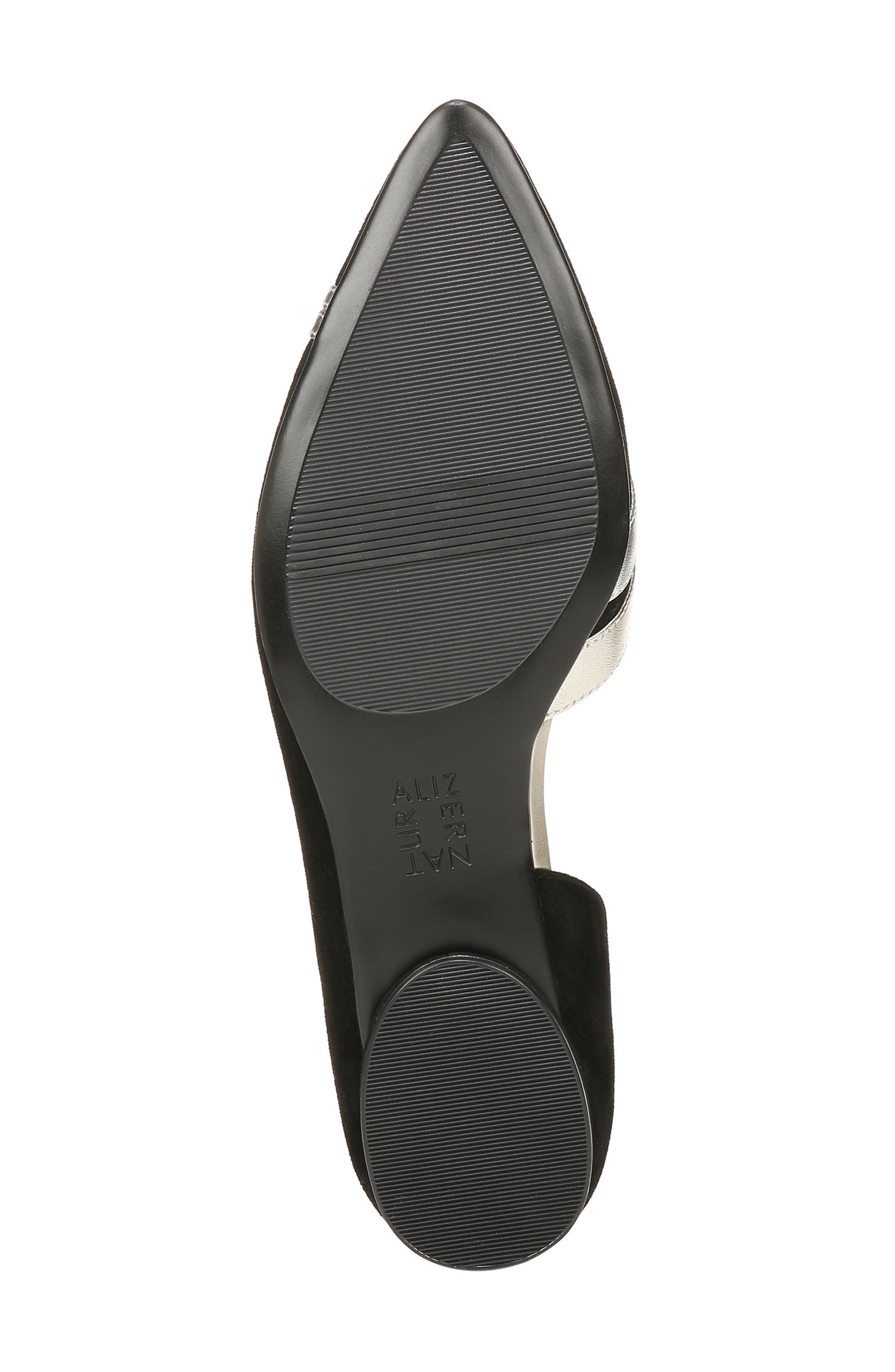 Naturalizer Henrietta Half d'Orsay Pointed Toe Flat, Alternate, color, 