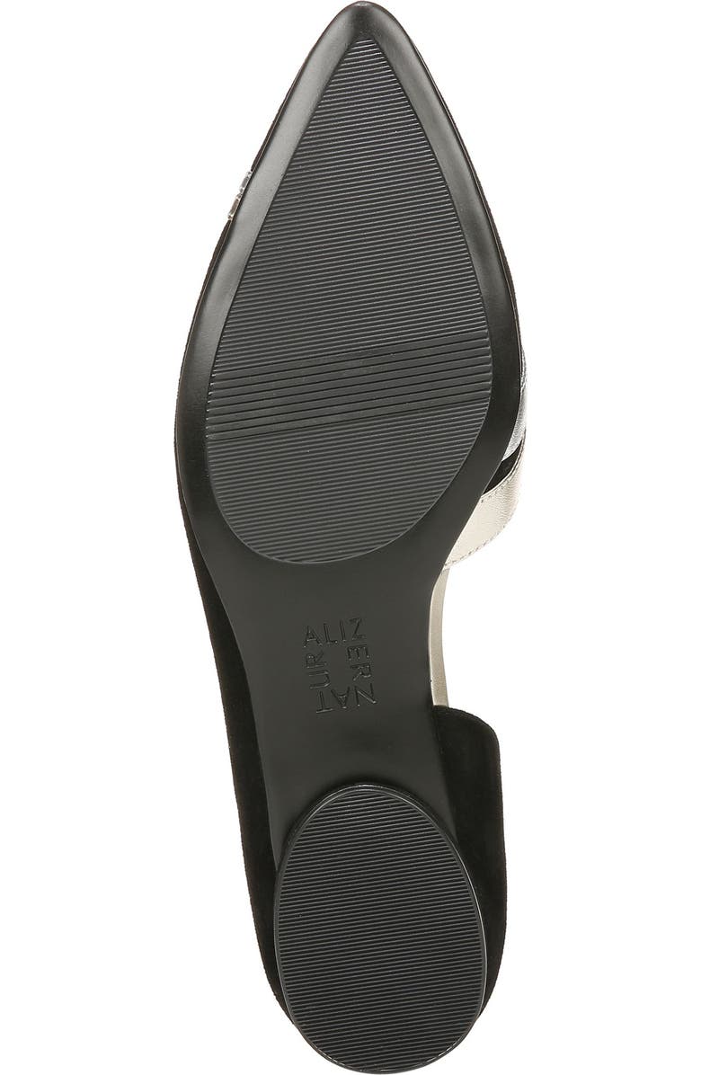 Naturalizer Henrietta Half d'Orsay Pointed Toe Flat, Alternate, color,