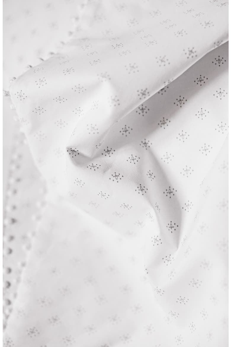 Avignon Print Duvet Cover, Alternate, color, WHITE/ GREY