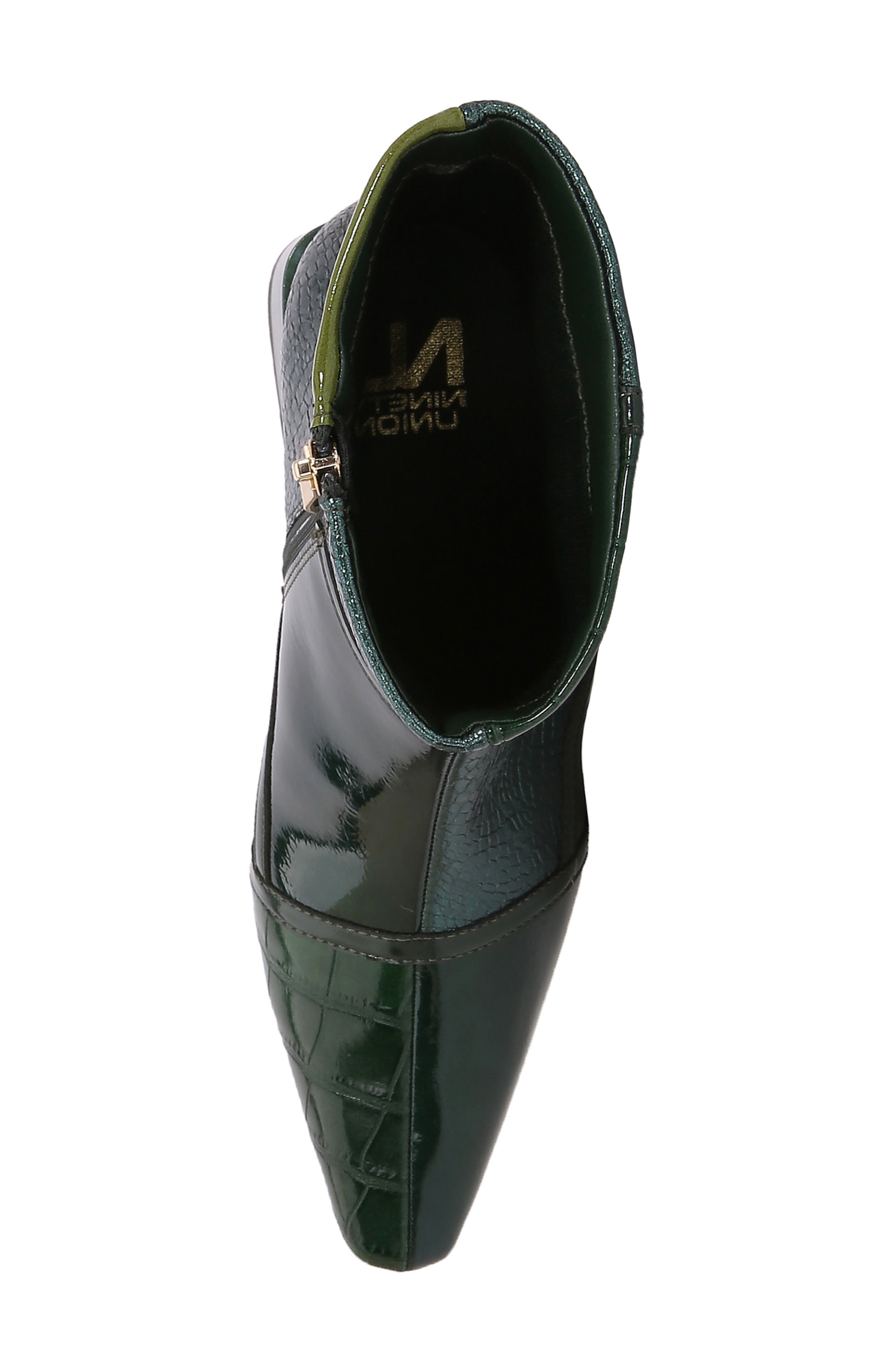 Dakota Faux Leather Bootie, Alternate, color, GREEN MULTI