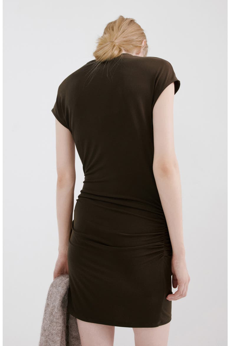 Vestido Side Drape Top, Alternate, color, BROWN